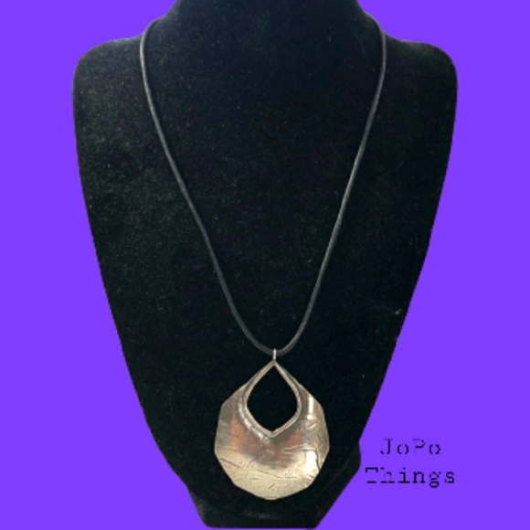 Silpada Sterling Silver Pendant Cord Necklace - Picture 1 of 1